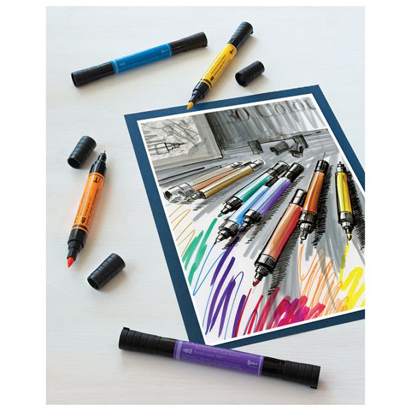 Marker obostrani Pitt artist 5boja Portrait india ink Faber Castell 162009 sortirano