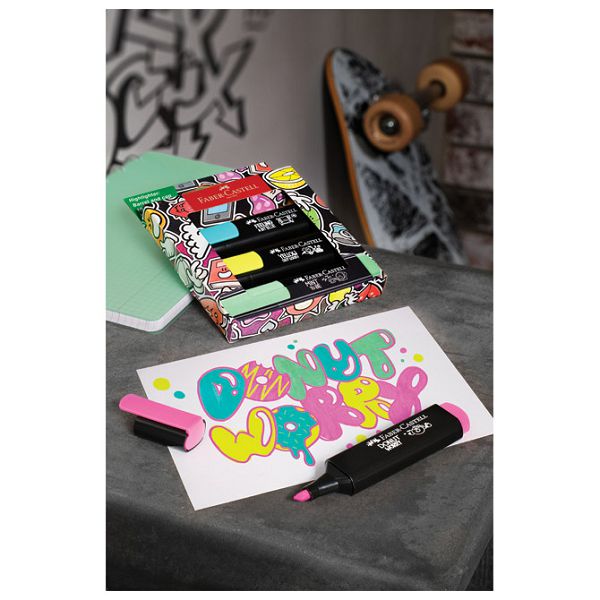 Signir 1-5 mm 46 Graffiti kart.kutija Faber Castell 254690/4boje blister