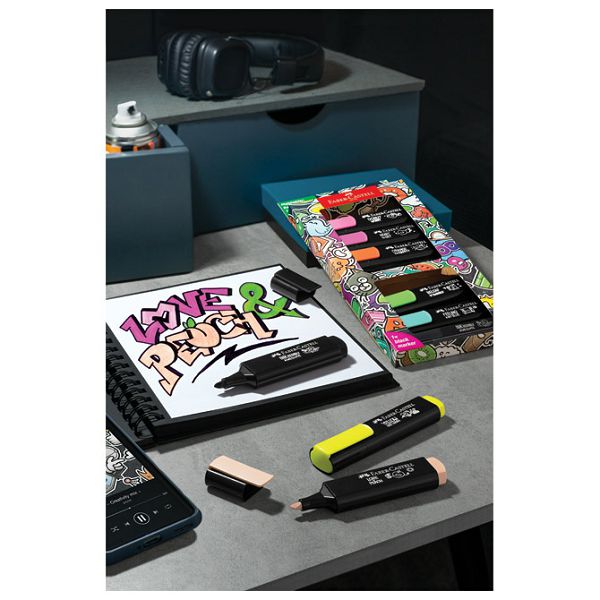 Signir 1-5 mm 46 Graffiti kart.kutija Faber Castell 254692/8boja blister