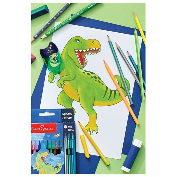 Šiljilo pvc s pvc kutijom 2rupe Dino Faber Castell 183552