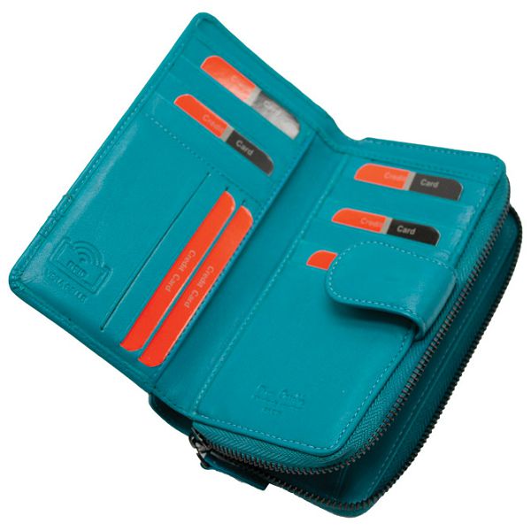 Novčanik kožni ženski Pierre Cardin 2202 TILAK130 tirkizni