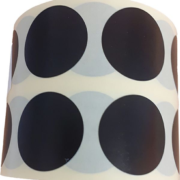 Etikete u roli fi22 mm dvoredne (fi 40-hilzna) 1000/1 crne