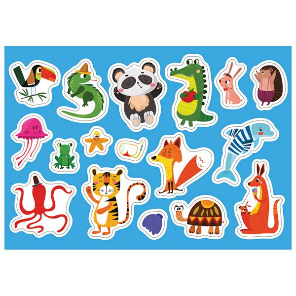 Puzzle 250 kom Kids 5 World Map Interdruk