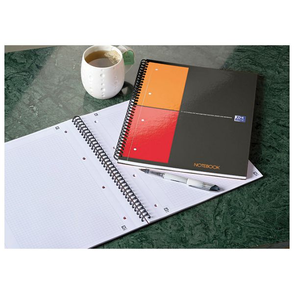 Blok kolegij A4 karo 80L perforacija+4rupe International notebook Oxford 100103664