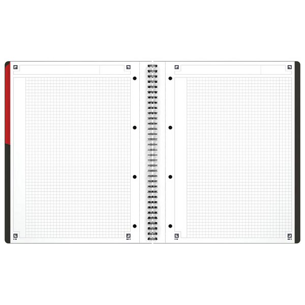 Blok kolegij A4 karo 80L perforacija+4rupe Activebook Oxford 100104329