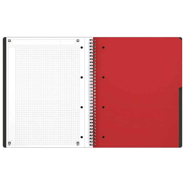 Blok kolegij A4 karo 80L perforacija+4rupe Activebook Oxford 100104329