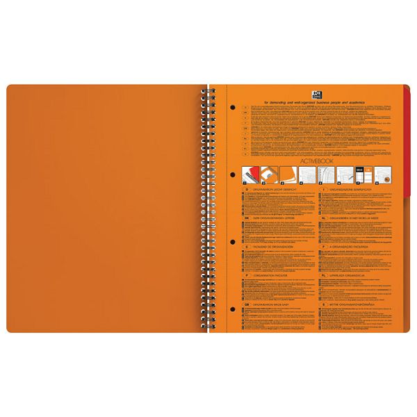 Blok kolegij A4 crte 80L perforacija+4rupe Activebook Oxford 100102994