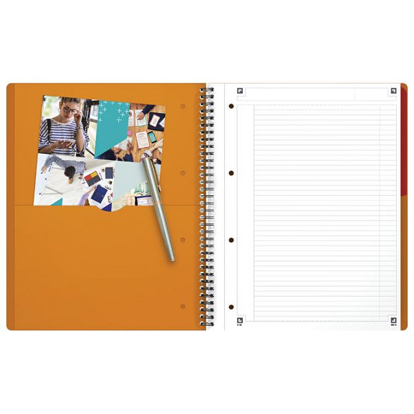 Blok kolegij A4 crte 80L perforacija+4rupe Activebook Oxford 100102994