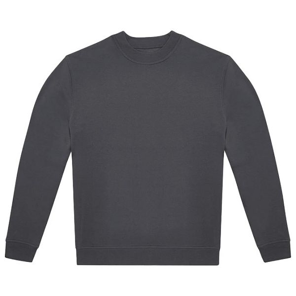 Majica dugi rukavi B&C ID.332 Crew 280g tamnosiva 3XL