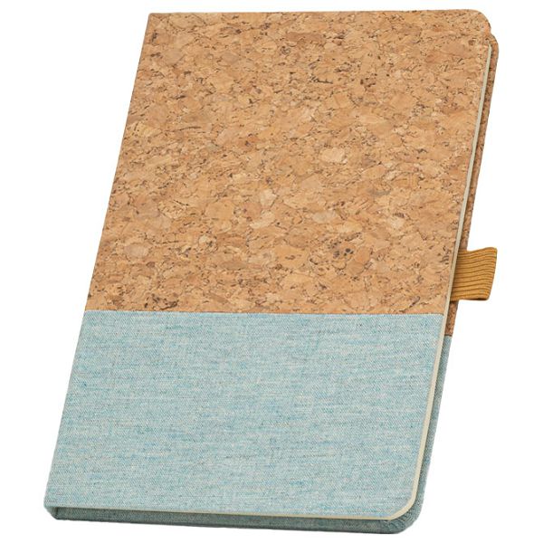 Notes A5 crte 96L šamoa crte pluto i tkanina Stricker KLEE 93277124 svijetlo plavi