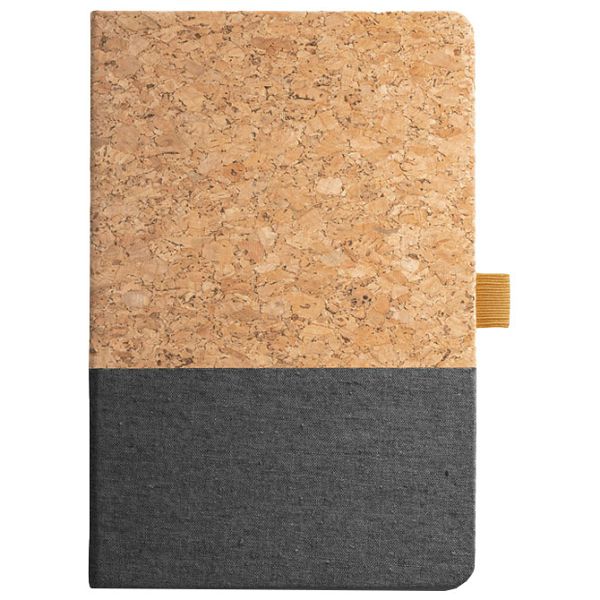 Notes A5 crte 96L šamoa crte pluto i tkanina Stricker KLEE 93277133 tamo sivi