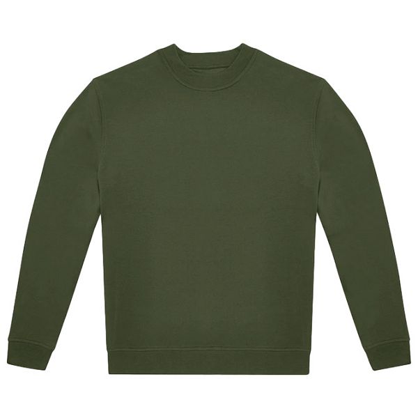 Majica dugi rukavi B&C ID.332 Crew 280g maslinasto zelena M