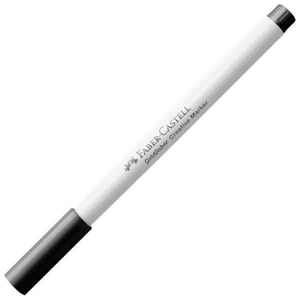 Marker permanentni dekorativni brush Faber Castell 161099 crni