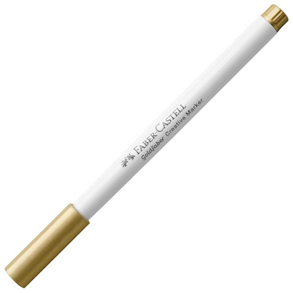 Marker permanentni dekorativni 1,5mm Metalic Faber Castell 161150 zlatni