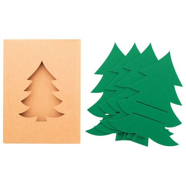 Držač za pribor za jelo od filca Anda AP845192-07 pk4 oblik bor zeleni