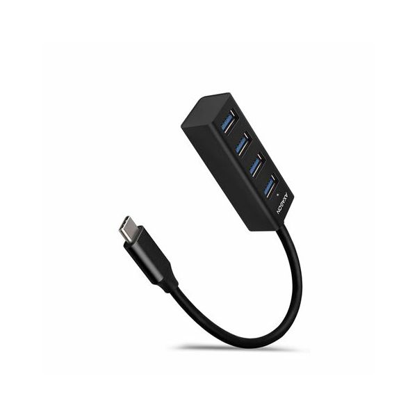 USB HUB AXAGON HUE-M1C Slim, 4x USB3.2, USB Type-C konektor, 20cm