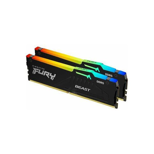 MEM DDR5 32GB (2x16) 5600MHz Kingston FURY Beast RGB KF556C40BBAK2-32