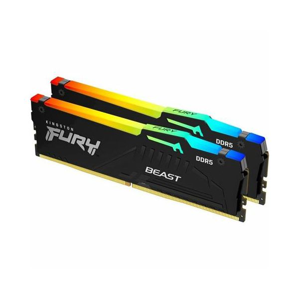 MEM DDR5 32GB (2x16) 5200MHz FURY Beast RGB KF552C40BBAK2-32