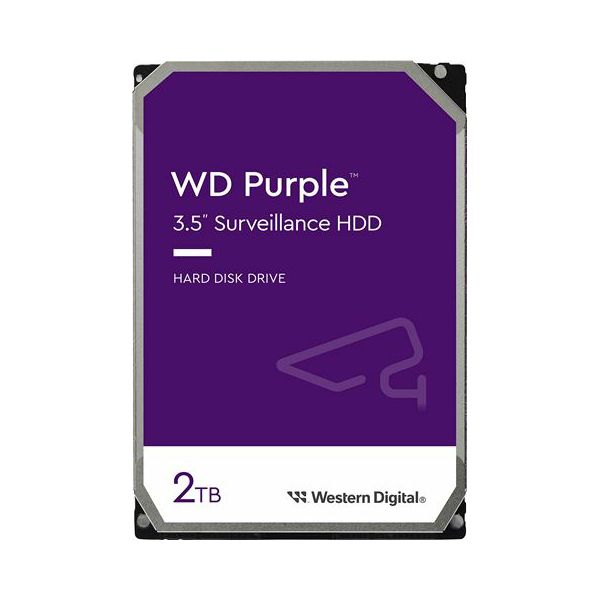 HDD Interni WD Purple Surveillance 2TB 3,5" SATA WD23PURZ