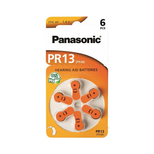 PANASONIC baterije PR13L/6LB, Zinc Air