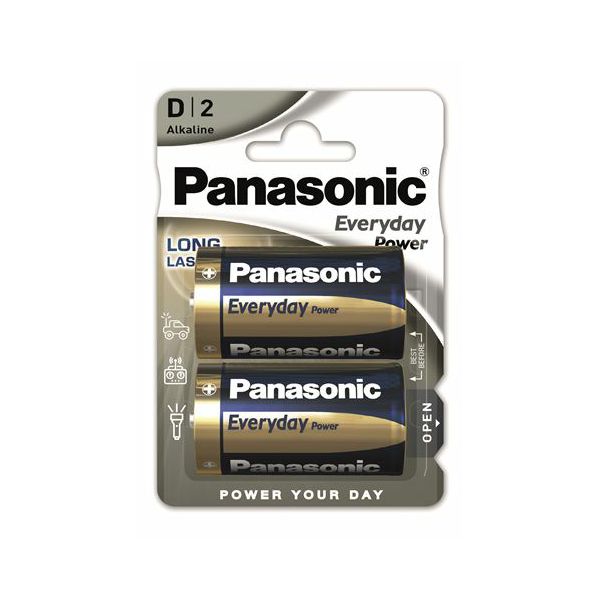 PANASONIC baterije LR20EPS/2BP Alkaline Everyday Power