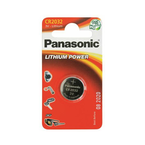 PANASONIC baterije CR-2032EL/1B Lithium Coin