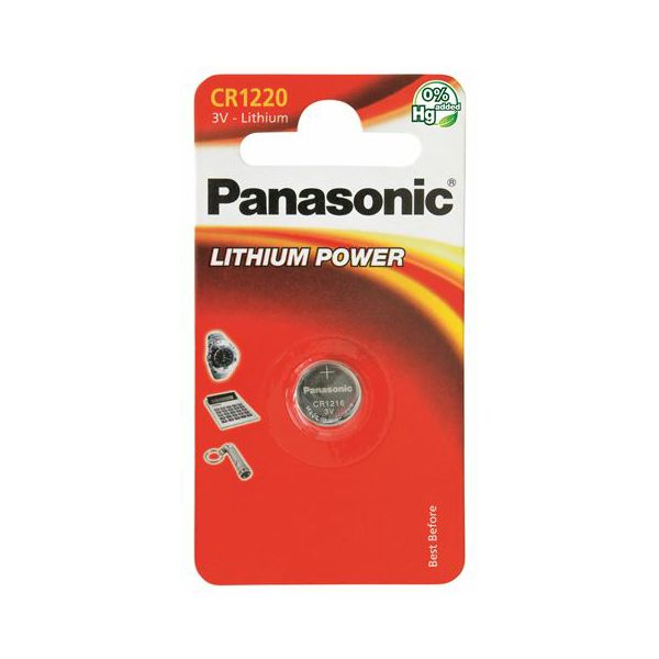 PANASONIC baterije CR-1220EL/1B Lithium Coin