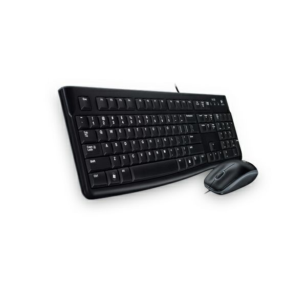 Logitech MK120 žičana tipkovnica i miš, crna