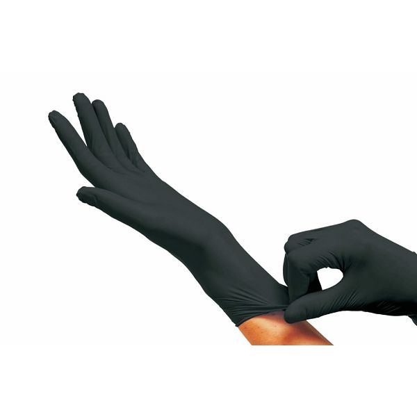 Nitrilne rukavice crne boje Maxter, veličina L