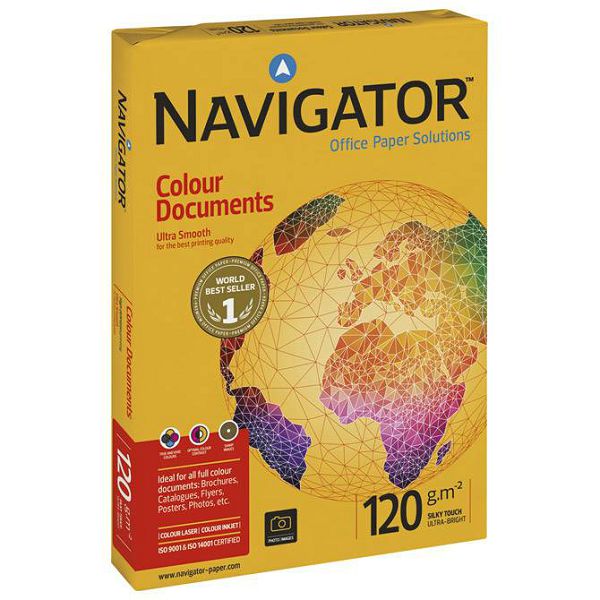 Papir ILK Navigator A4 120g Colour Documents pk250 Soporcel