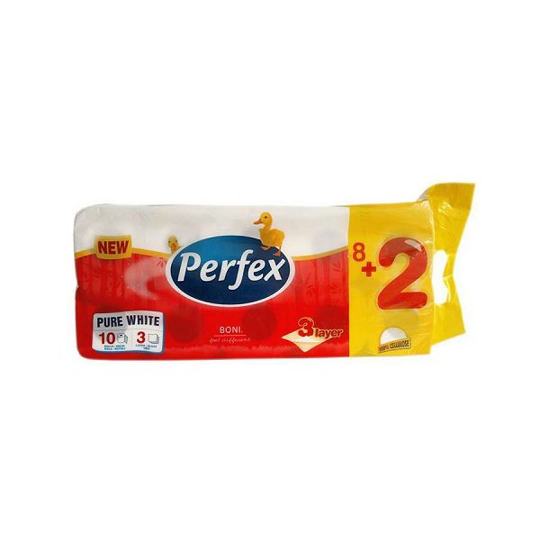 PERFEX toaletni papir 10/1 " M" 3-sl.
